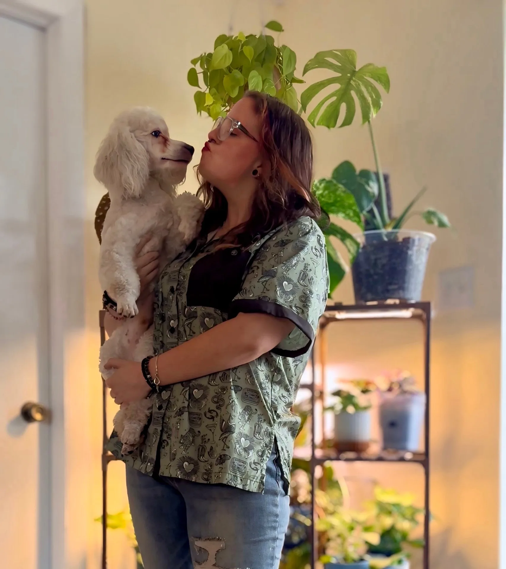 Elisabeth with a client